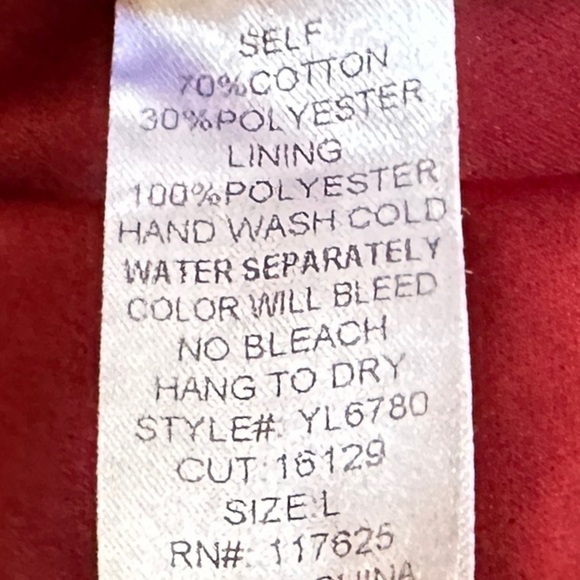 ๐บ Ya Los Angeles Boho Red Geometric Print Lightweight Mini Dress Size L - Picture 7 of 8